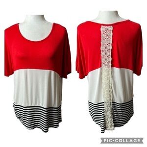 Filly Flair Colorblock Striped Tunic Tee